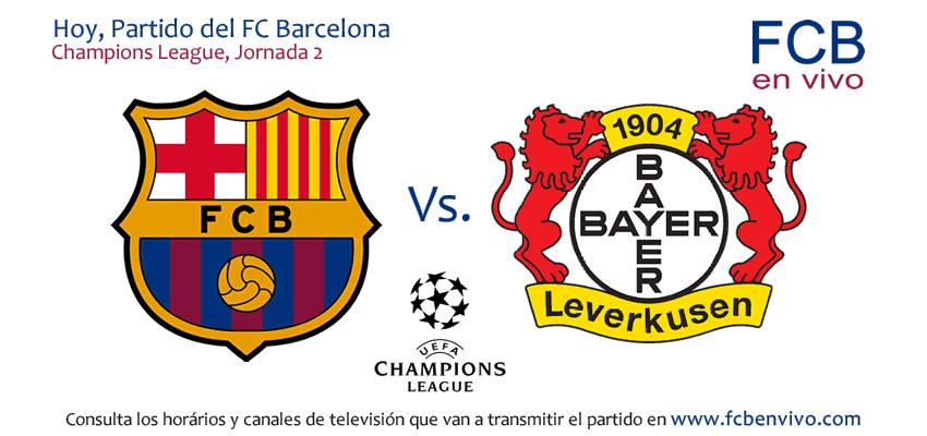 Victória del FC Barcelona 2x1 ante el Bayer Leverkusen